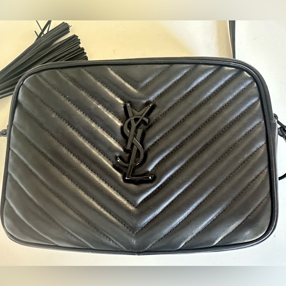 Saint Laurent black Lou camera bag